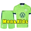 23/24 Wolfsburg Soccer Jerseys 2023 Home Ginczek Steffen Shirts Away Roussillon Mehmedi Mbabu Brooks Arnold Weghorst Football Uniform Män barn vuxen barn 2024