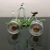 Pot de vélo en verre EN STOCK pipe en verre barboteur pipe à eau bang en verre