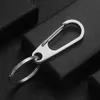 Key Rings roestvrij staal sleutelhanger aangepaste letters klassieke mannen anti-meest gesp gepersonaliseerde sleutelhanger ringhouder voor autokiairs K425