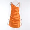 Casual Dresses Revealing Satin Bodycon Slip Mini Summer Sexy Party Backless Strappy Short Dress Women Vintage Clothes Cover Clothing