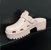 Luxurys Designers Sandals for Women Classic Slides Flats Rubber Platform Flip Flops Loafers Gear High highs Quality baotou thick bottom size eur35-41