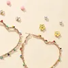 Dingle örhängen 2023 Boho honungsbi pärla kristallgarn blomma hjärtvatten droppe länge för kvinnor mode semester party smycken
