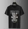 Homens camisetas T-shirt de manga curta estação europeia dos desenhos animados diamante quente cross-border moda camiseta camiseta