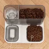 Cat Bowls Feeders Pet Automatisk vattendispenser matskålhundar Dry container S Travel Matningsverktyg 230309