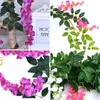 Decorative Flowers & Wreaths 2 Pcs Handmade Wisteria Vines Garland Plants Foliage Outdoor Home Decoration Flower SNO88