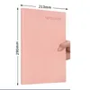 Anteckningar Bindemedel Notebook PU Soft Leather Cover Notepad Mapp Dagbok Weekly Planner Agenda Planner Notebooks Travel Journal Gift 230309