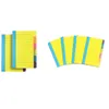 Notatniki Sticky Notes Divider Sticky Notes Tabs Tabbed Self-Stock Podszewka jasne kolory Notatnik 4x6 cala 230309