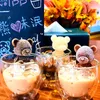 Glassverktyg Silikon Ice Cube Mold Chocolate Soap Diy Glass kaffedryck Juice Bear and Dog Shape Chocolate Maker Tool Z0308