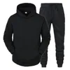 Mens Tracksuits Sets HoodiesPants Fleece Solid Pullovers Jackets Sweatershirts Sweatpants Oversized Hooded Streetwear Outfits 230308