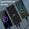 10000mAh Wireless Fast Charging Power Bank Portable Two-way Quick Charger 2USB External Battery for Xiaomi iphone Sams