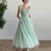 Mint Green Green Hearty Prom Dresses Litied Bow Straps Sweetheart Midi Prom Volts Pocket