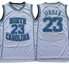 23 Michael North Carolina Tar Heels Jersey Uomo UNC College Basketball Jerseys Flying man Nero Bianco Blu