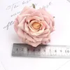 Fleurs décoratives 10pcs Rose Shape Artificial Flower Head Polyester Anti-Agge Polyester accessoires Fake Home Decor