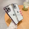 高級メッキグリッターダイヤモンドクリア電話ケース iphone 14 プロマックス 13 12 11 14 プラスファッションラインストーンブリンブリン耐衝撃カバー