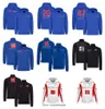 2022 Formule 1 F1 HAS Sweat à capuche Printemps Automne Sweat-shirt pour hommes Sports extrêmes de plein air Racing Veste à capuche Uniforme d'équipe personnalisé Vêtements de travail Tops