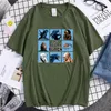 Erkekler Tişörtleri Uzaylılar Demet Korku Baskı T-Shirts Erkekler Marka Nefes Alabilir Gömlek Yaz 2023 Gündelik Tee Hip Hop Harajuku Erkek Tshirt