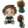 Devil's Blade Anime Plush Gevulde speelgoed Cute Dolslsl Demon Slayer Manga Doll Kimetsu Nee Yaiba Tanjirou Nezuko Children's Gift Decor