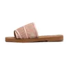 Woody Flat Mules Slides Sandals Мужские женские тапочки холст.