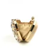 Hengmei main tenant le sac de dîner à la main broderie de perles incrustée de diamant mode en bandoulière artisanat sac pour femmes 230309