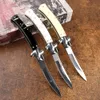 3 mittlere taktische Klappmesser 440 Spiegelklinge Harz Edelstahl Griff Outdoor Jagd Selbstverteidigung Küche Multi Tool Festival Geschenk