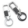 Nyckelringar LED -lampor Lampölöppnare flaska Högkvalitativ anpassad bokstäver Keychain Gravnamn Anpassad logotyp Key Chain Ring K378 Ny