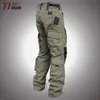 Pantaloni da uomo Pantaloni tattici anti-intrusione Pantaloni militari multi-tasca per servizi segreti Esercito Pantaloni da combattimento Pantaloni cargo da caccia resistenti all'usura all'aperto 230309