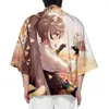 Herr t -skjortor bslnxnma harajuku nanashi mumei 3d tryckt kimono sommar kvinnor/män avslappnad kort ärm streetwear