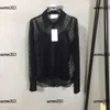 women shirt lady blouse Size S-XL high quality Mesh see-through shirt and suspender lining New Arrivals label complete Mar01