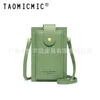 Touchscreen mobiele telefoon tas dames messenger bag pu simpele dunne multi card touchscreen mobiele telefoon tas 230309