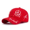 Modna żółta graffiti czapki baseballowe Snapback Hip Hop Street Casual Printing Peaked Cap Men Women Summer Trucker Hat