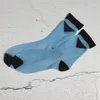 Designer Socks for Women Ins Trendy Bright Silk Transparent Socks Star Show Socks238b