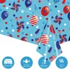 Table Cloth 4.5x9ft Independence Day Tablecloth Waterproof One-time For Rectangle American Cloths