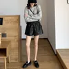 Women's Shorts Woman PU Leather Female Black High Quality Short Pants With Pockets Loose Casual Ladies G174