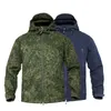 Mäns jackor mege mäns militär kamouflage fleece taktisk jacka män vattentät softshell vindbrytare vinter armé huva kappa jaktkläder 230309