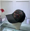 2024 Designer Baseball Cap caps hoeden voor Mannen Vrouw voorzien hoeden Casquette femme vintage luxe jumbo gorras fraise snake tijger bij Zonnehoeden Verstelbare