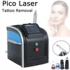 Picosekund lasertatuering avlägsnande q switch nd yag laser hud föryngring maskin med 4 arbetssonder