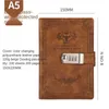 Notepads A5 retro password book with lock Notebook Diary thickened creative 200 pages hand ledger student notepad Office stationery 230309