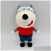 Plush Dolls 2Pcsset 30Cm Wolfoo Family Toys Cartoon Ie Lucy Soft Stuffed Toy For Children Kids Boys Girls Fans Gifts 2211 Dhv0R