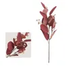 Decorative Flowers Simulation Plant Leaf Short Twig With Fruit Eucalyptus Wedding Floral Room El Decoration Artificial Eucalyptuses Silk