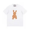 Cute Shirts For Men And Women Animal Design T Shirt Rabbit Tees Loose Cotton Apparel Pullover Comfort Clothing Plus Size