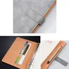 Anteckningar Ruize Hard Cover A5 Leather Notebook Planner Ring Binder Planner Note Book Paper 100 Sheets Refillable Spiral Notepad 230309