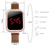 Wristwatches Fashion Women Magnet Watchband Wristwatch Touch Screen LED Digital Sports Watch Electronic Watches