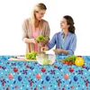 Table Cloth 4.5x9ft Independence Day Tablecloth Waterproof One-time For Rectangle American Cloths