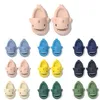 Slippers Slides Designer Men Kids Women Sandal للجنسين أحذية شاطئية مقاومة للماء في الهواء الطلق أحذية رياضية داخلية زلة على الأزرق الفوشيه 743