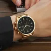 Polshorloges wwoor luxe gouden horloge mannen ultradunne klassieke chronograaf waterdichte sport quartz pols vol stalen reloj hombre