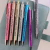 7pcs/set set funny pens one 주일 재미있는 따옴표 우스운 동기 부여 세트 볼 펜 사무실 학교 정지 학생 선물