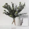 Decorative Flowers Simulation Green Plants Home Decor Eucalyptus Leaf Branch Artificial Fake Flower Wedding Decoration