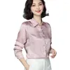 Blusas De Mujer Camisas A Rayas Ropa De Mujer Ropa Blusas Camisa Rosa Con Botones