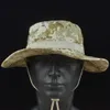 Szerokie brzegi czapki mege taktyczne kamuflaż Bonnie Hat US Army Army Wojskowe polowanie na zewnątrz piepy turystyczne Panama Summer Sun Bucket Capa Airsoft Paintball Gear R230308