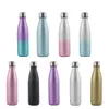 Water Bottles 500ml Double Wall Insulated Vacuum Flask Stainless Steel Water Bottle Blink Shining Thermos Sport Water Bottles Coffee Tumbler 230309